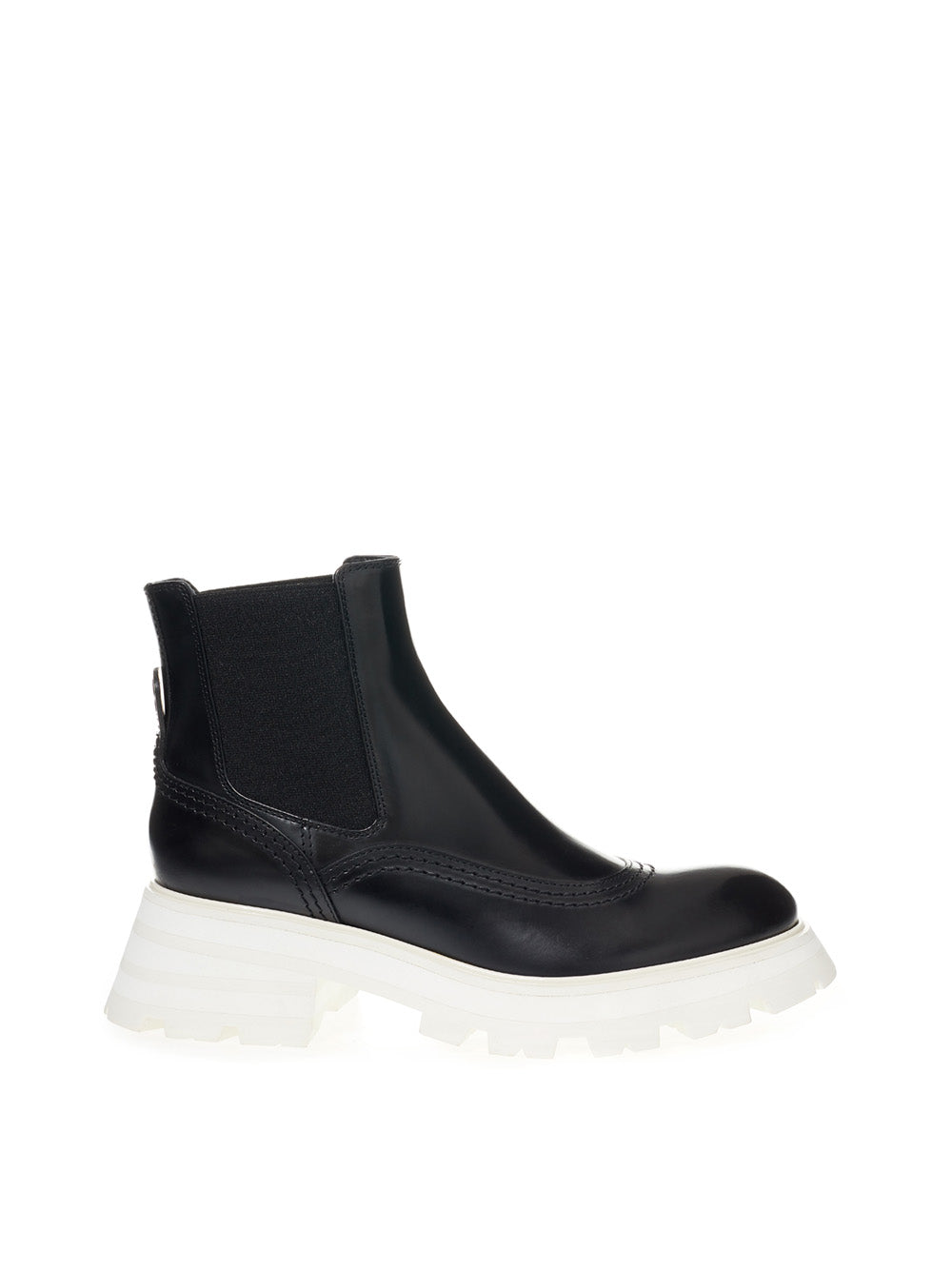 Chelsea ankle boots Alexander McQueen heel White