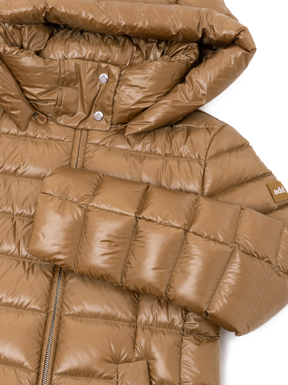 Down jacket with removable hood ADD