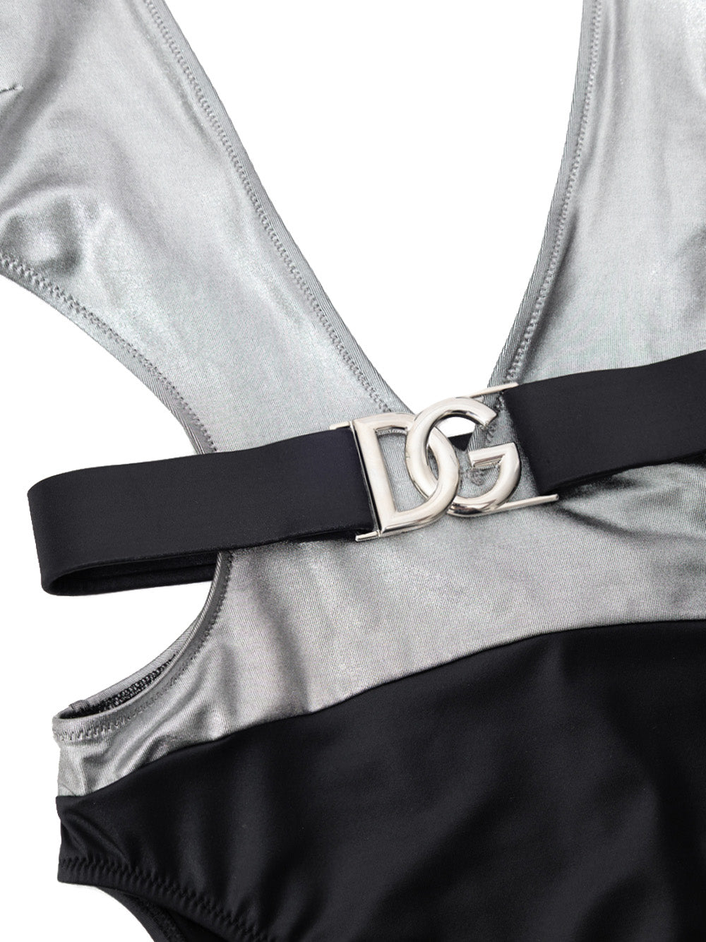 Dolce & Gabbana Silver Long Sleeve Swimsuit