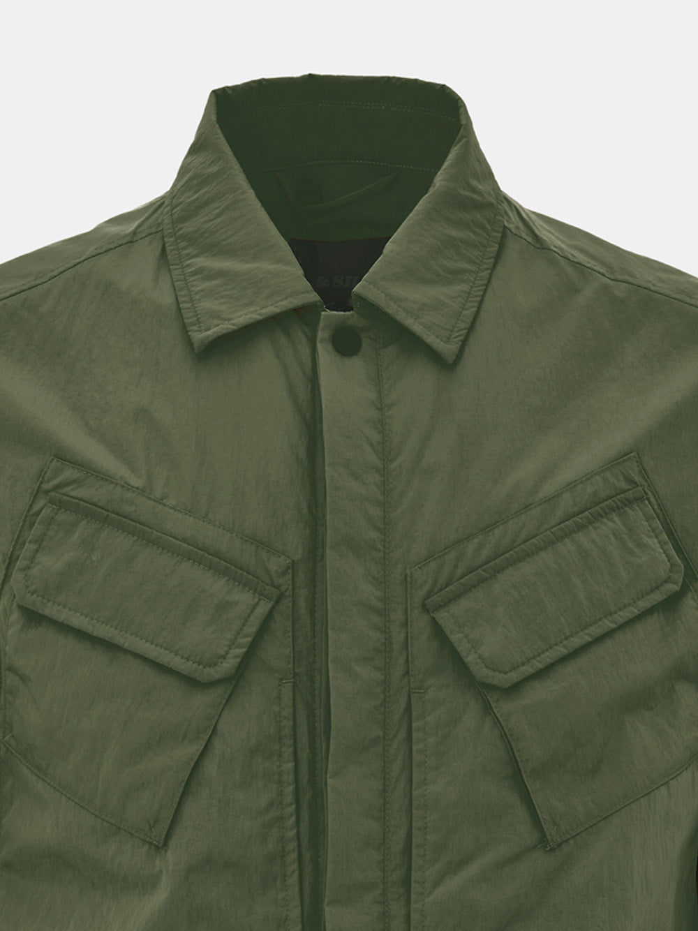 Paul & Shark Green Technical Fabric Overshirt Jacket