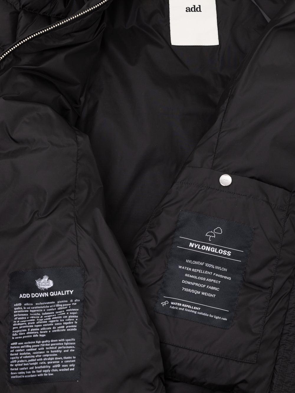 ADD Down Jacket with Removable Hood