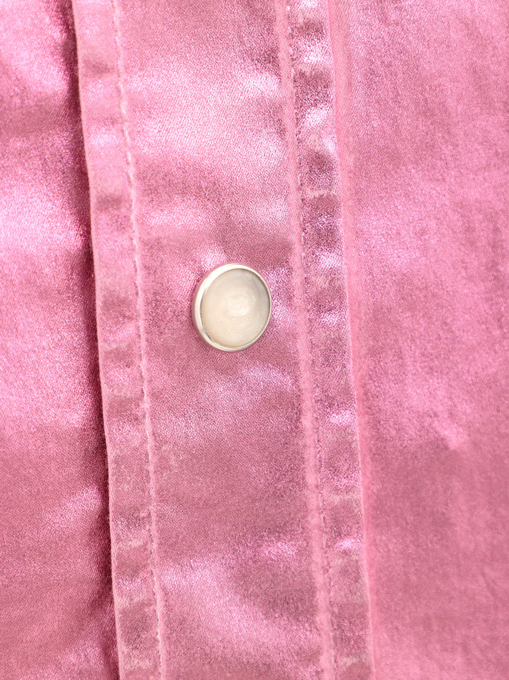 Dolce & Gabbana Metallic Pink Lurex Stretch Fabric Cropped Shirt