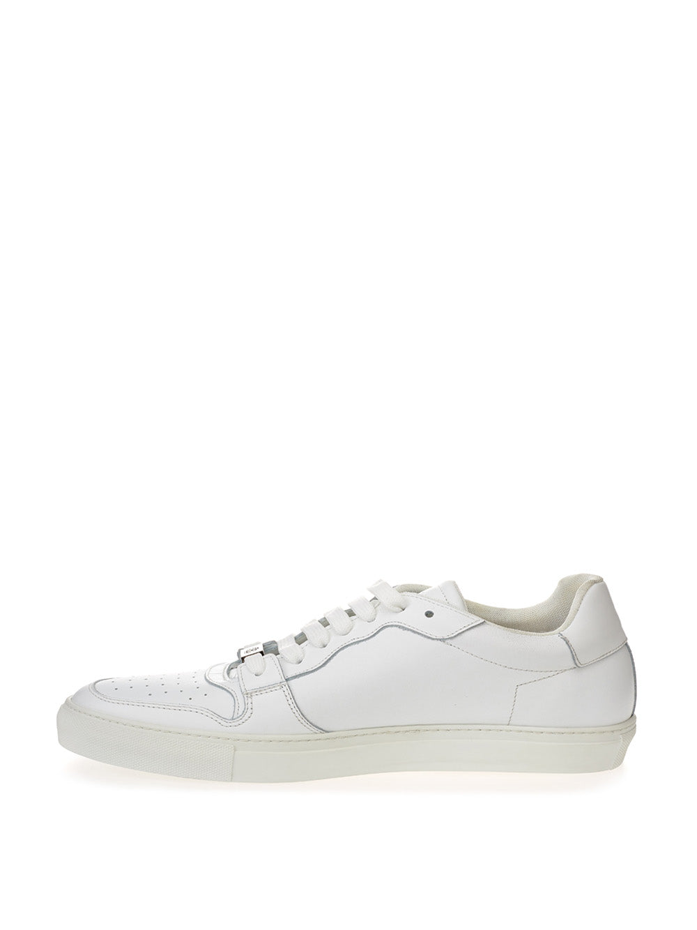 Roberto Cavalli White Leather Low Sneakers