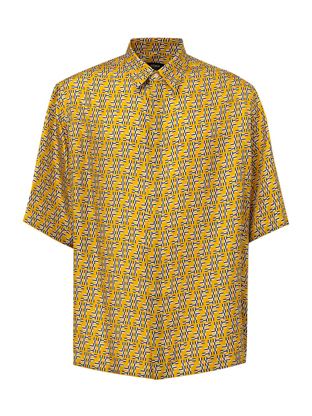 Fendi Men Half-Sleeve Shirt Yellow