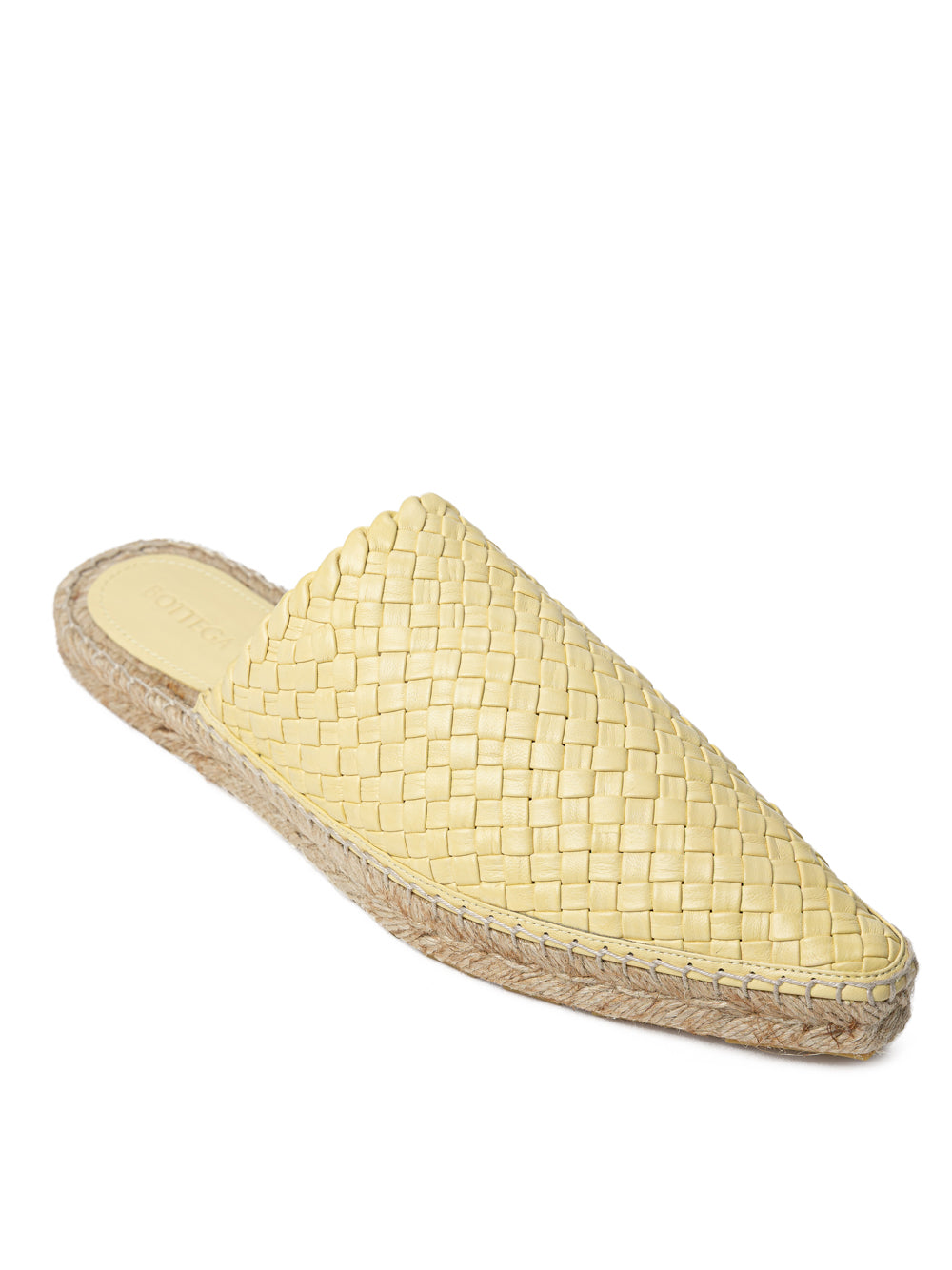 Lagoon Espadrilles in Yellow with Intreccio Bottega Veneta