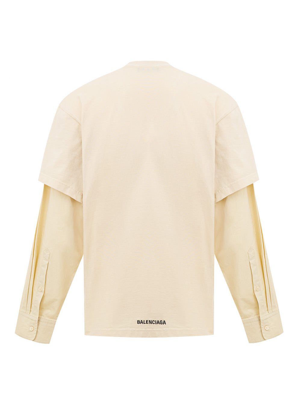 Layered Cream T-Shirt Balenciaga