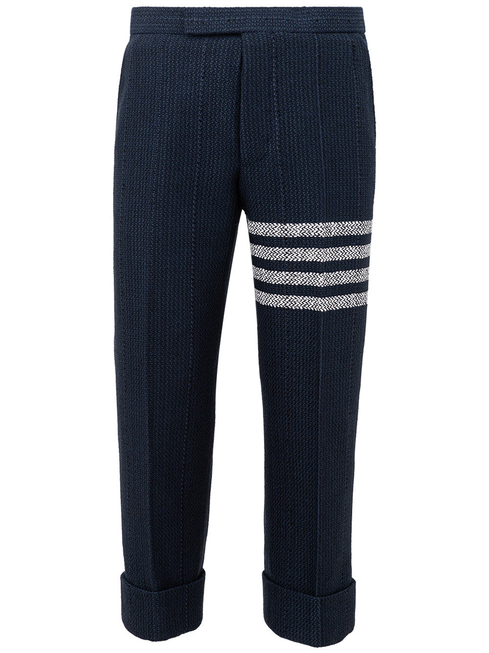 Thom Browne Men Cigarette Trousers Blue