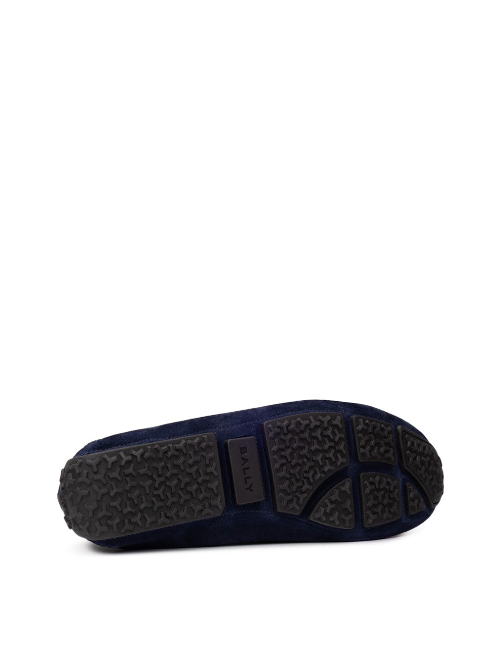Bally Blue Suede Loafers with Logo