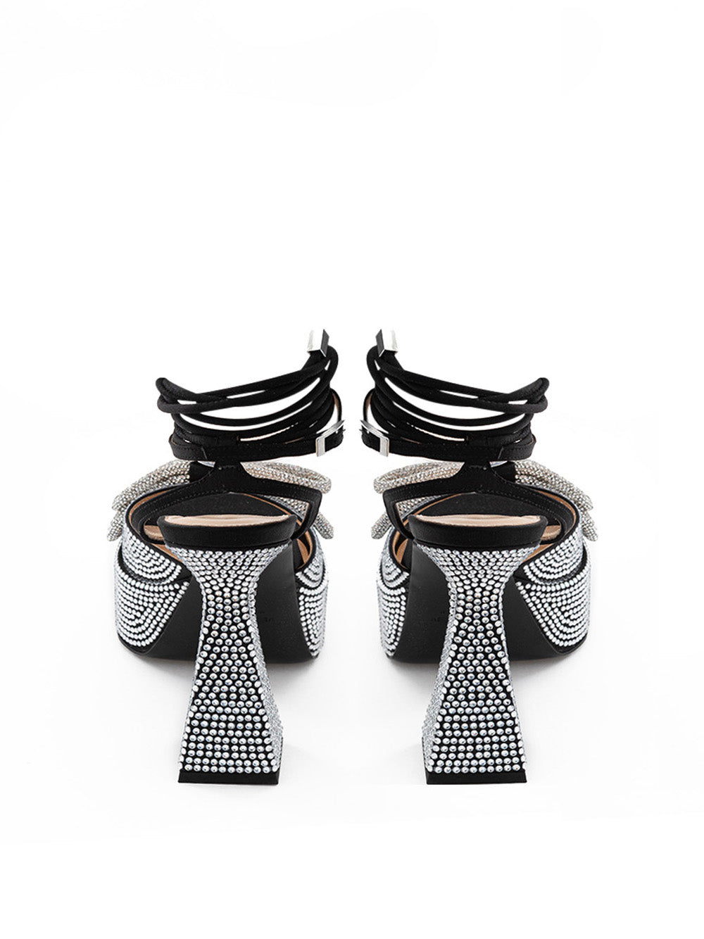Mach & Mach Women Platform Heeled Sandals Black