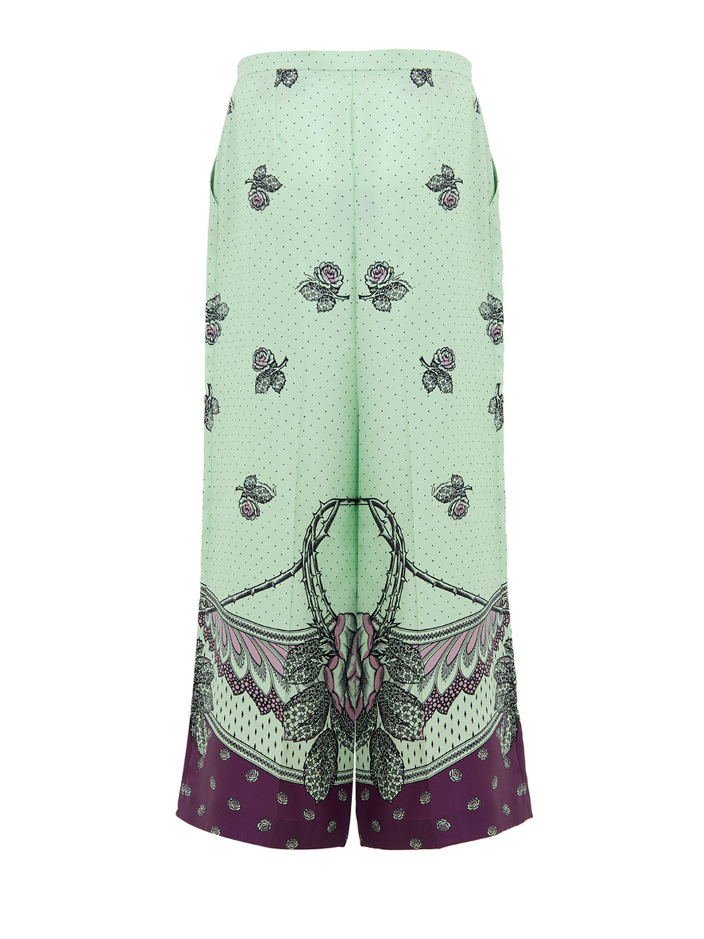 Gucci Print Silk Palazzo Pants