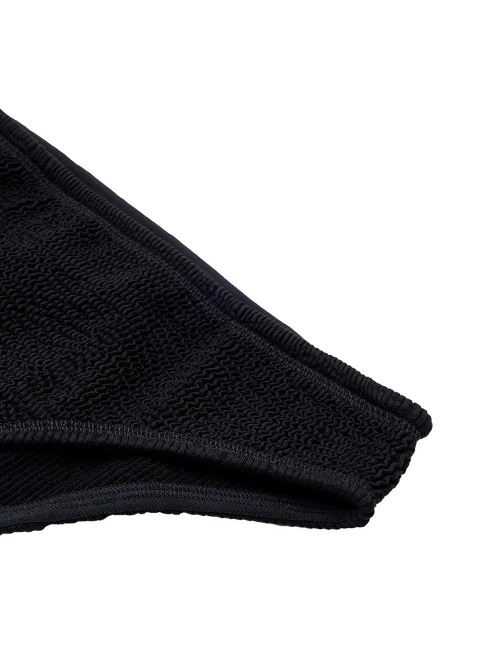 Two Piece Swimsuit in Black Mille Pieghe Bottega Veneta