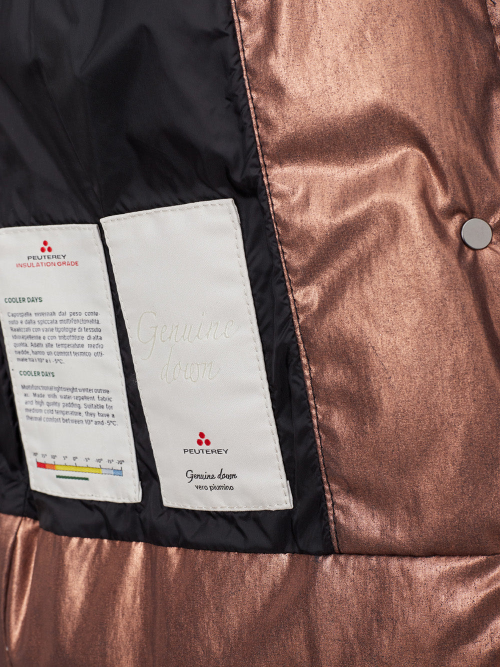 Bronze Metal 'Mils' Peuterey Padded Jacket