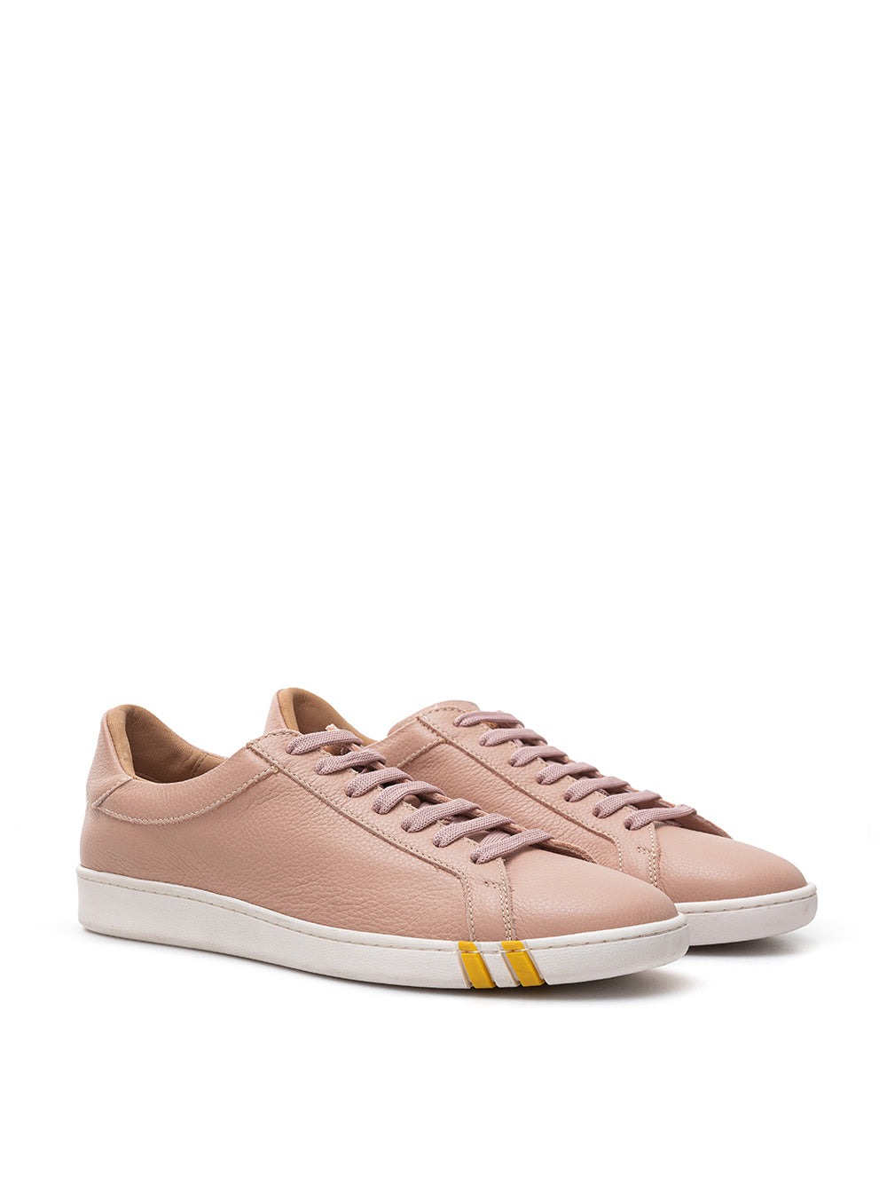 Pink Low Leather Sneakers Bally