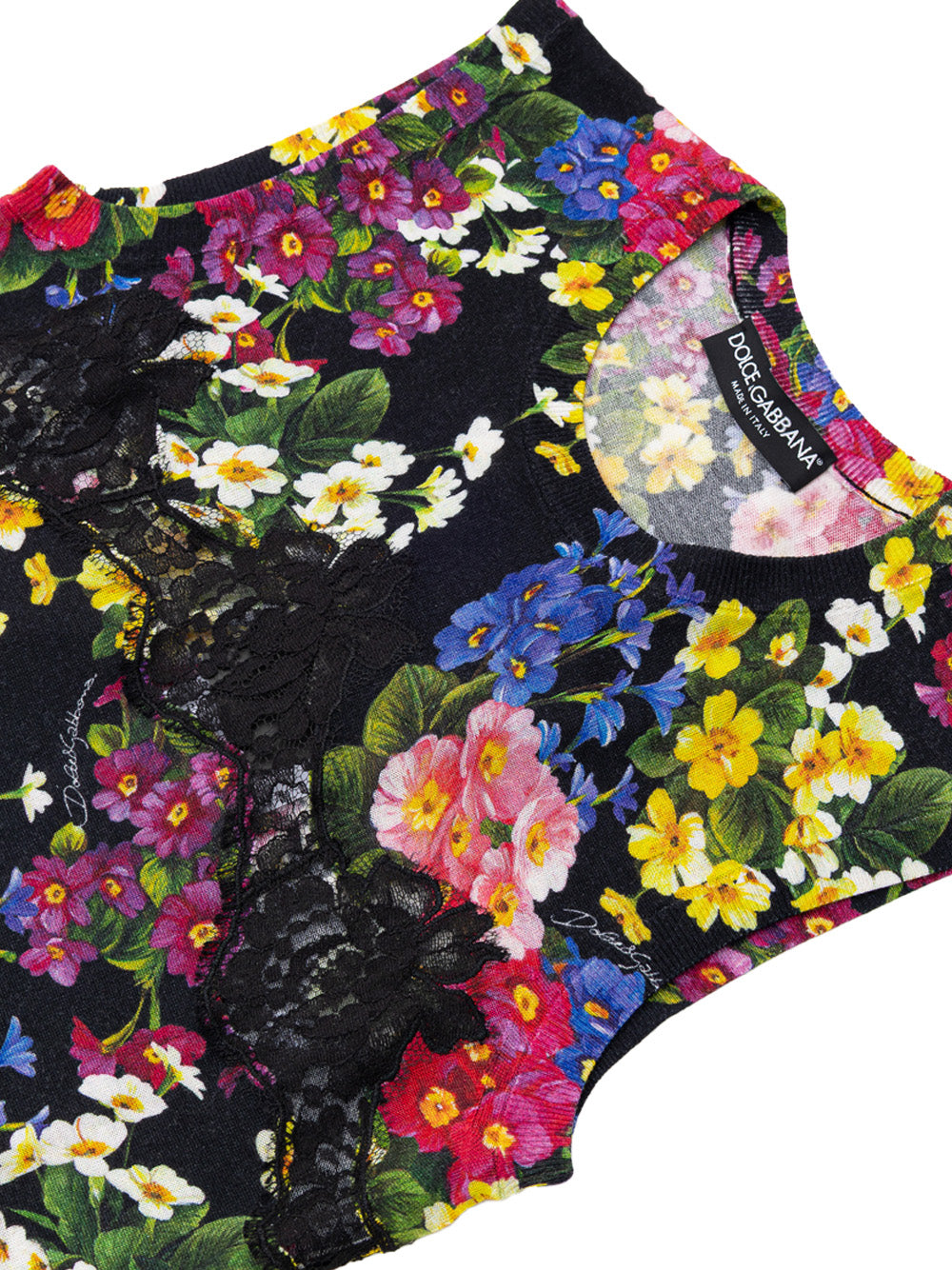 Dolce & Gabbana Floral Print Knitwear Top