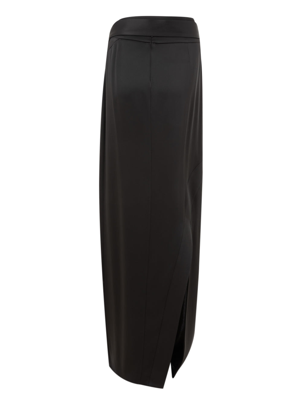 Tom Ford Extra Long Black Satin Skirt