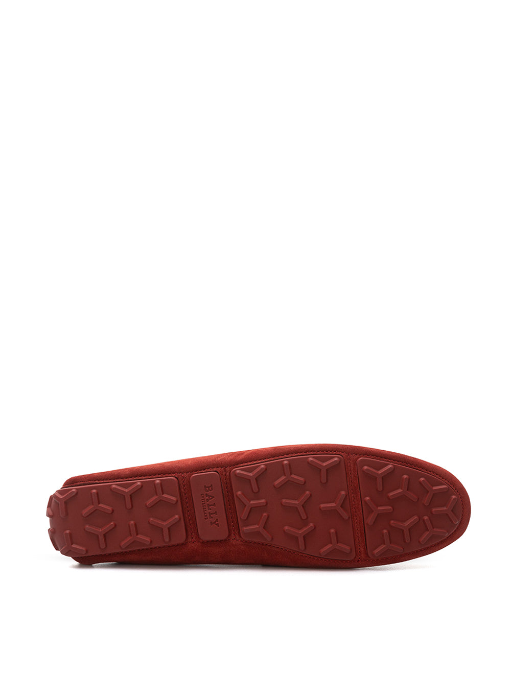 Bally Suede Bordeaux Penny Loafer