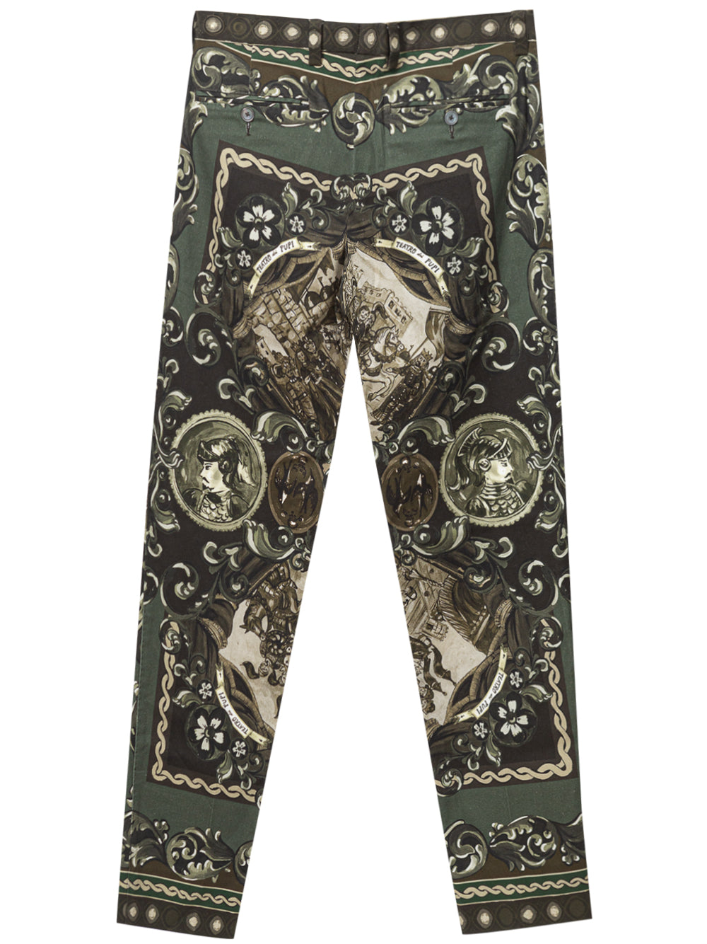 Cotton Pant with Dolce & Gabbana Puppet Print