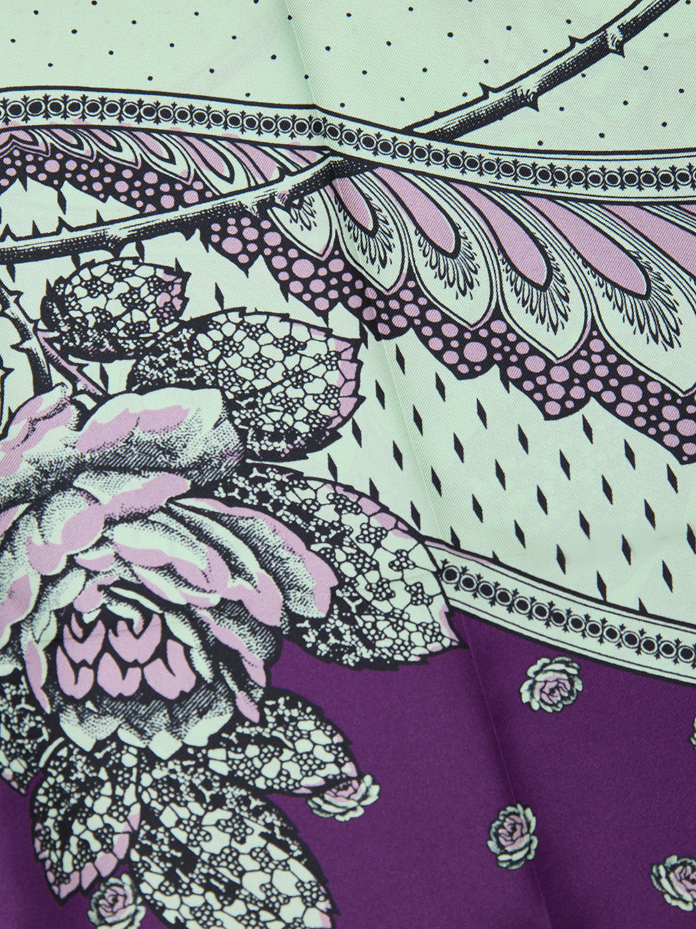 Gucci Print Silk Palazzo Pants