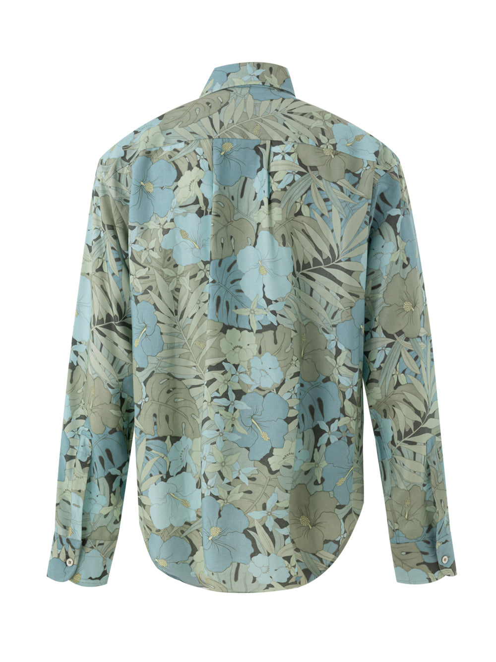 Tom Ford Floral Print Shirt in Light Blue