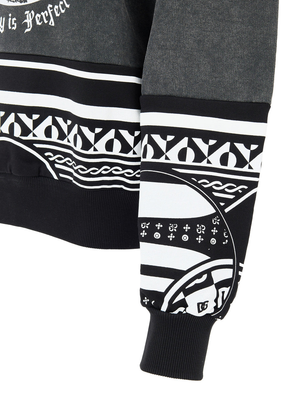 Dolce & Gabbana Men Crew Neck Sweatshirt Black