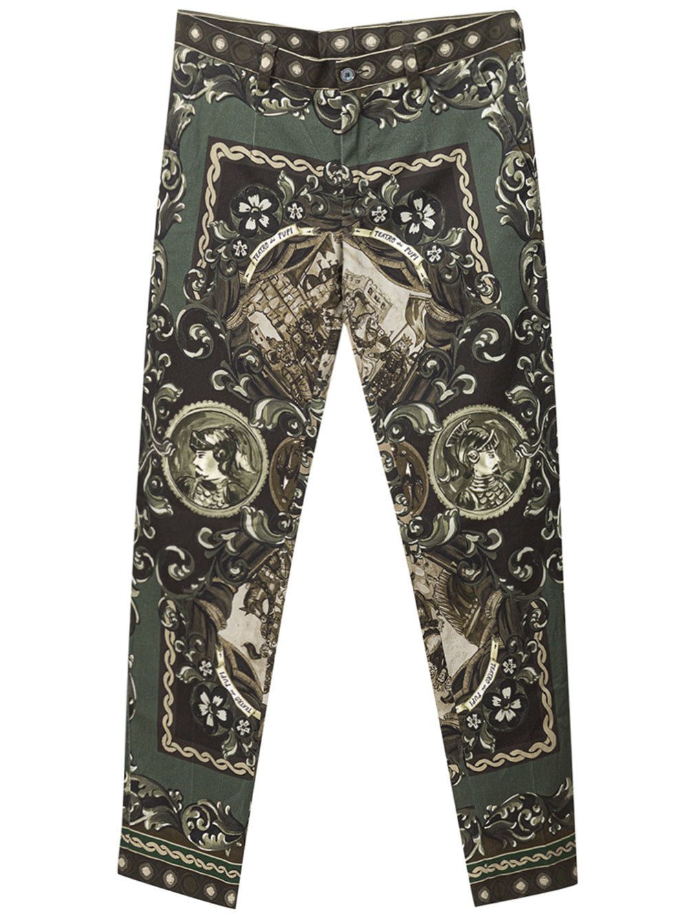 Cotton Pant with Dolce & Gabbana Puppet Print