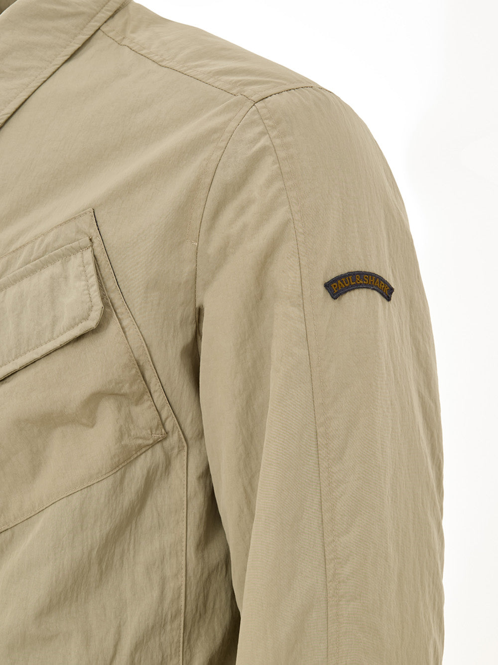 Paul & Shark Beige Technical Fabric Overshirt Jacket