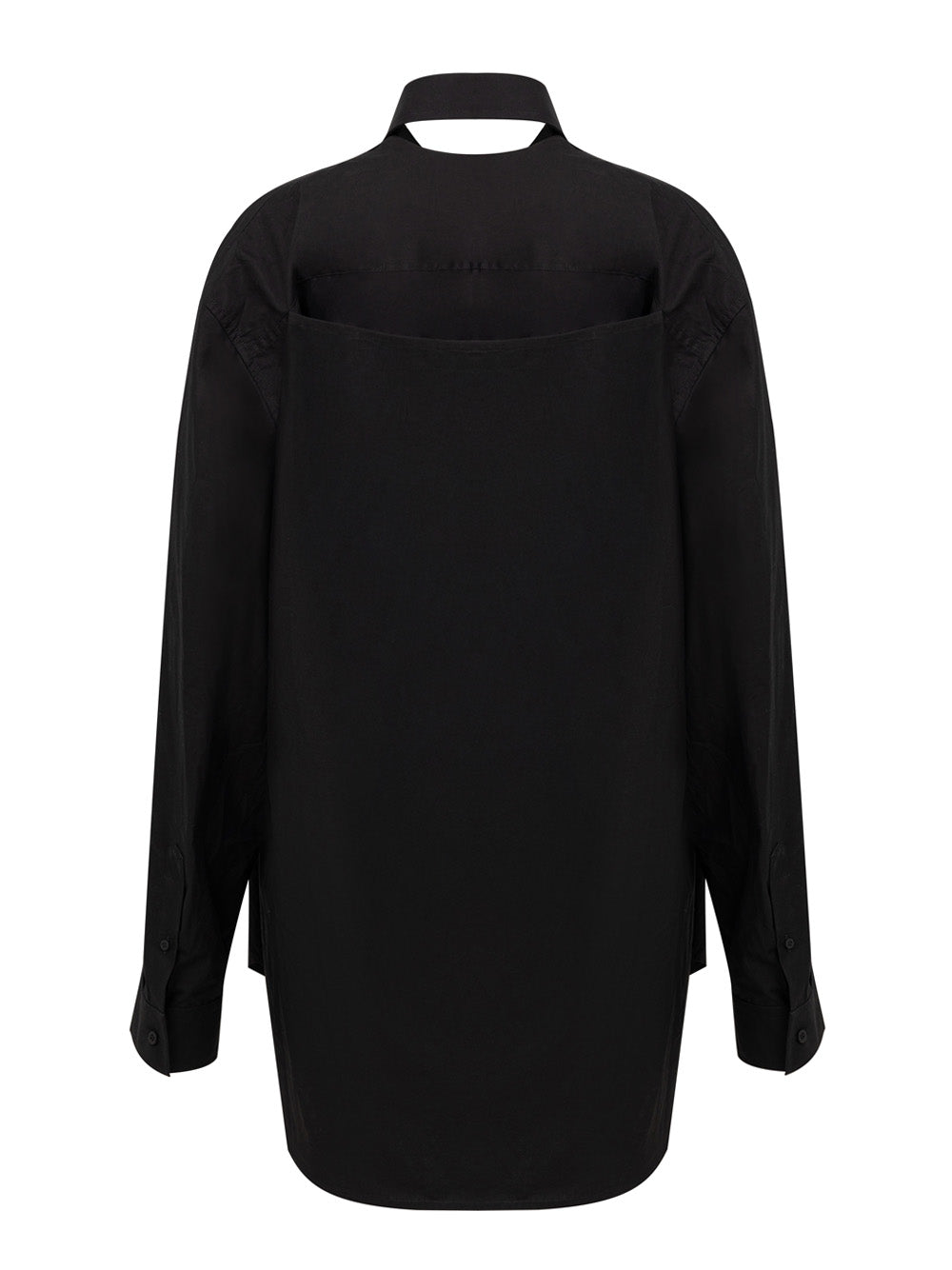 Balenciaga Women Shirt-Style Long Dress Black