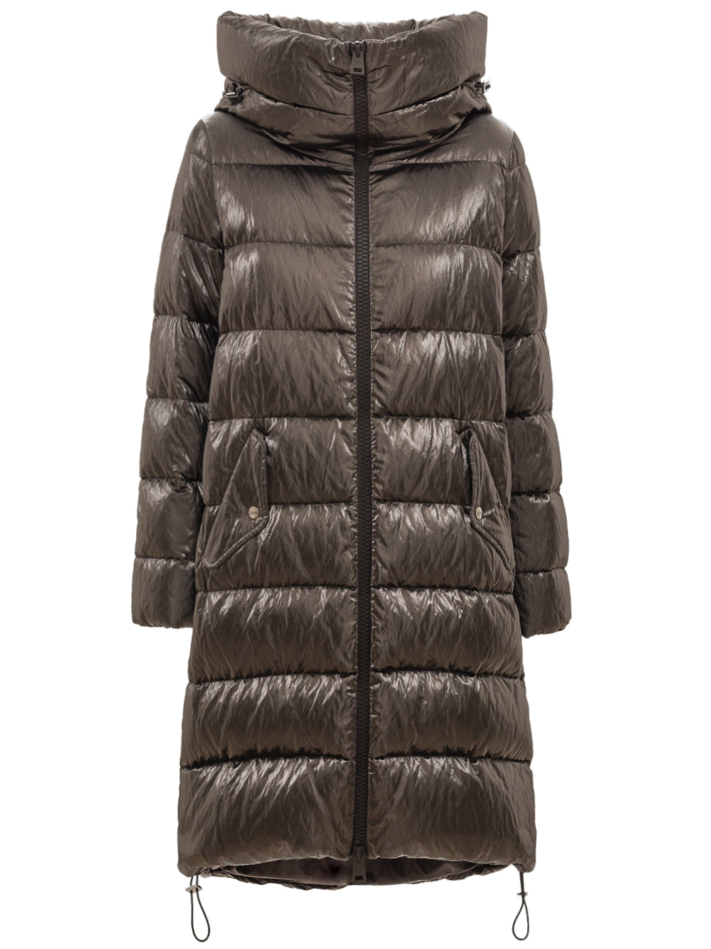 Long padded parka with hood Herno