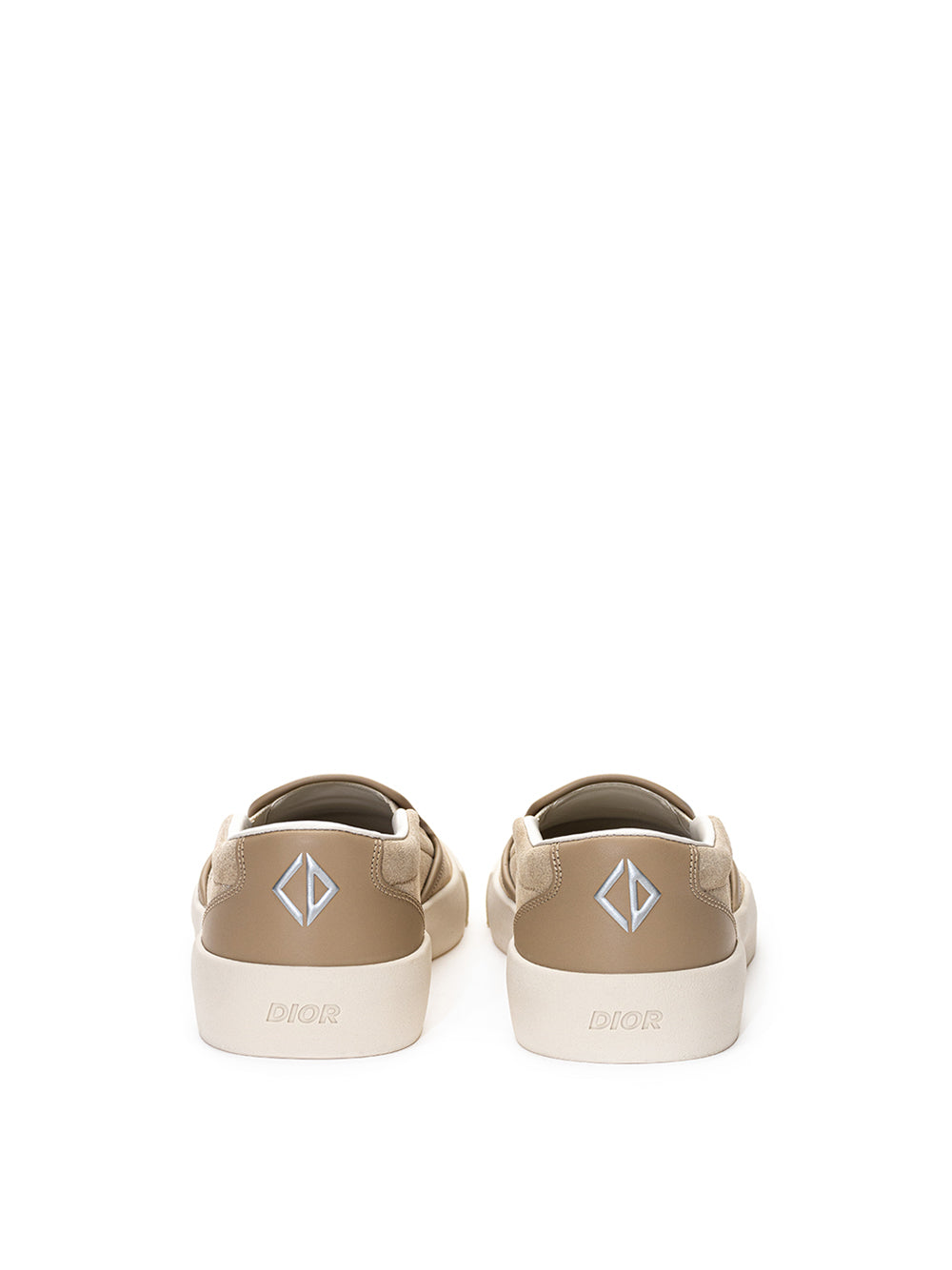 Beige Dior Suede Slip On