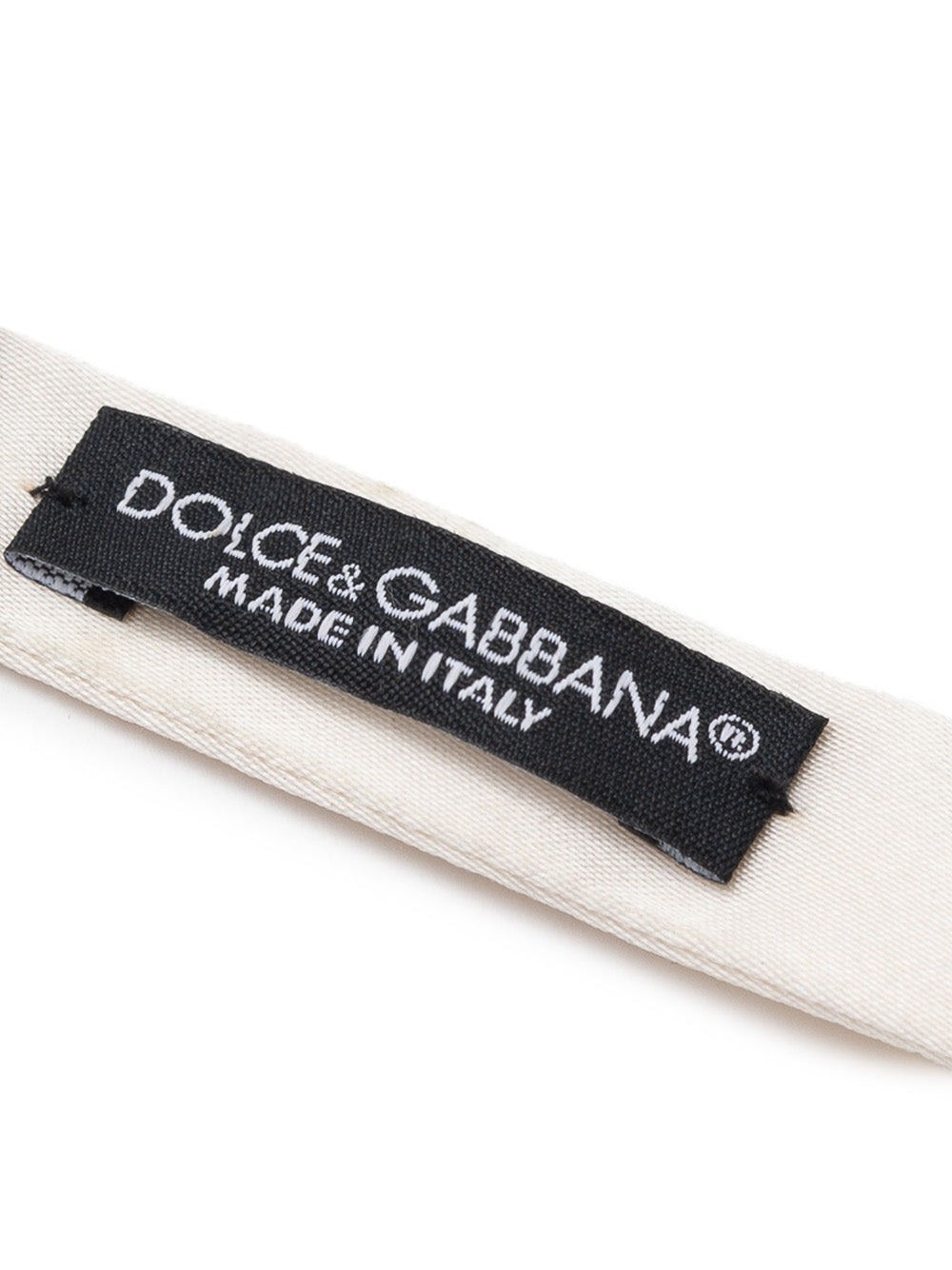 Dolce & Gabbana White Silk Bow Tie