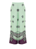 Gucci Print Silk Palazzo Pants