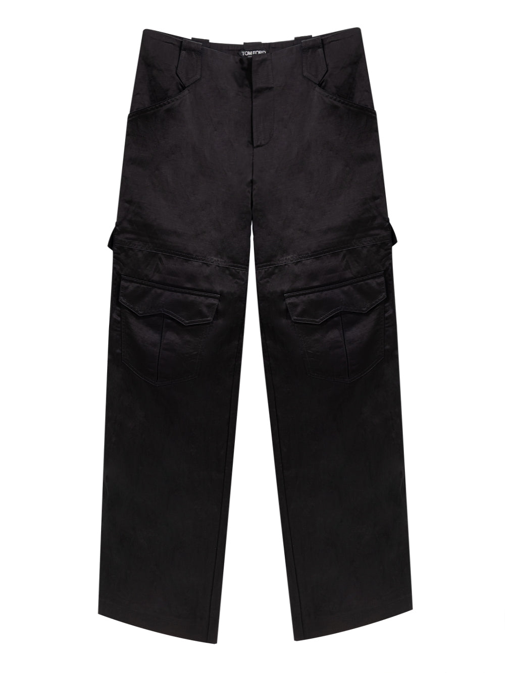 Tom Ford Black Viscose Cargo Pants