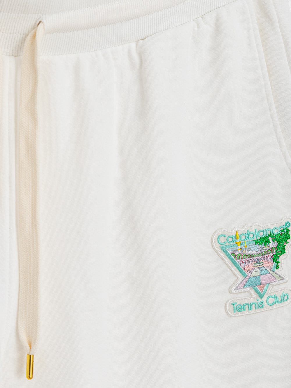 Tennis Club Icon white joggers with Casablanca embroidery