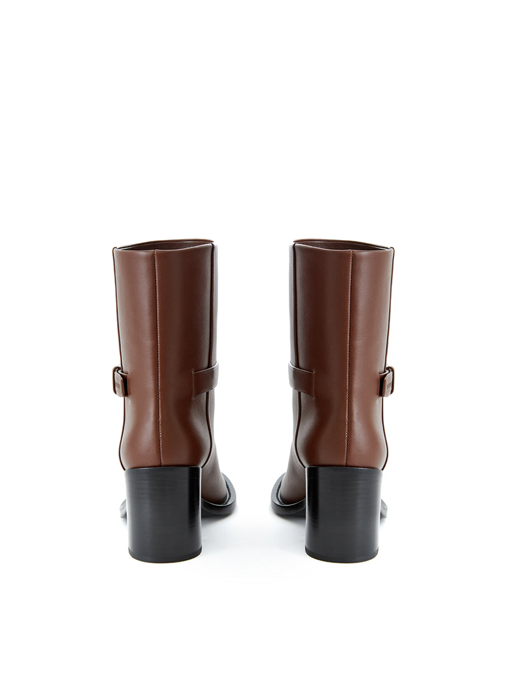 Burberry leather ankle boots in brown