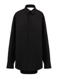 Balenciaga Women Shirt-Style Long Dress Black