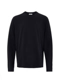 Black Long Sleeve T-Shirt with Jil Sander Embroidery Logo