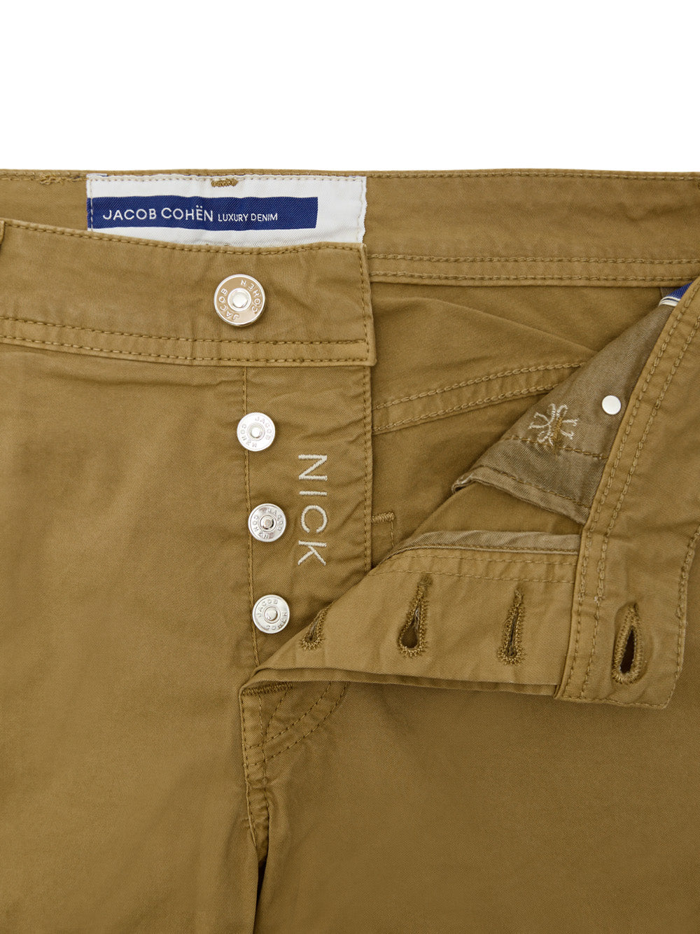 Jacob Cohen Ochre Stretch Cotton Nick Pants