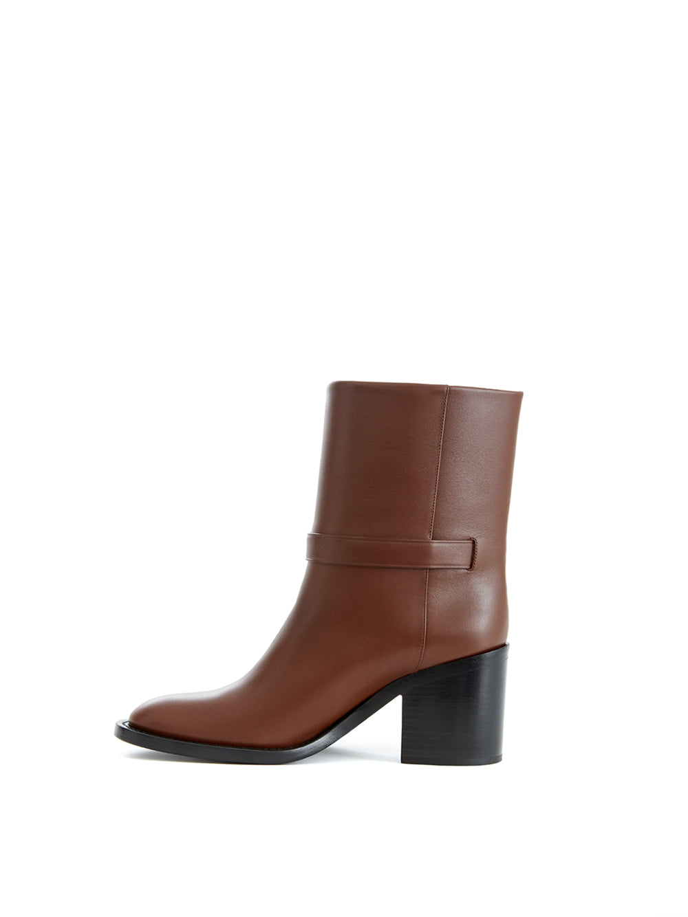Burberry leather ankle boots in brown