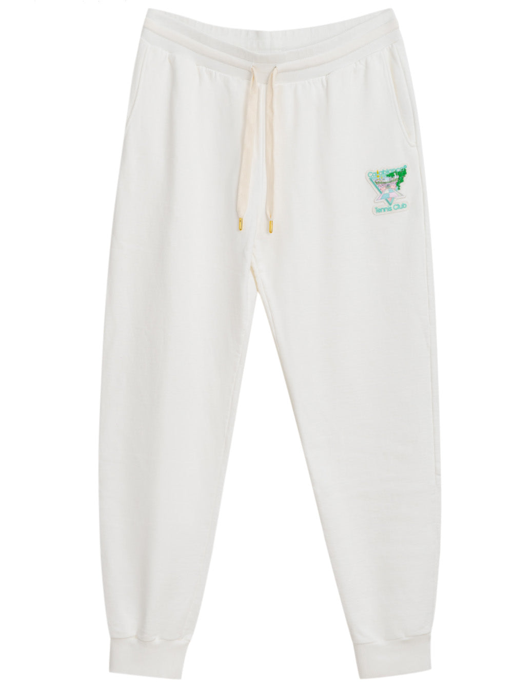 Tennis Club Icon white joggers with Casablanca embroidery