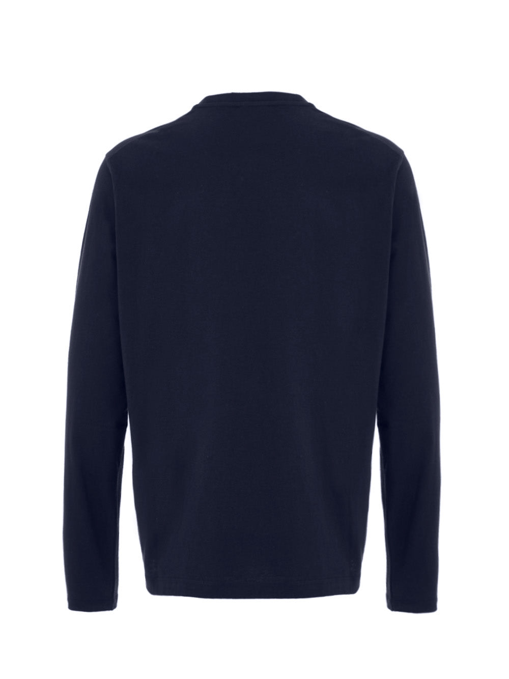 Blue Long Sleeve T-Shirt with Jil Sander Embroidery Logo