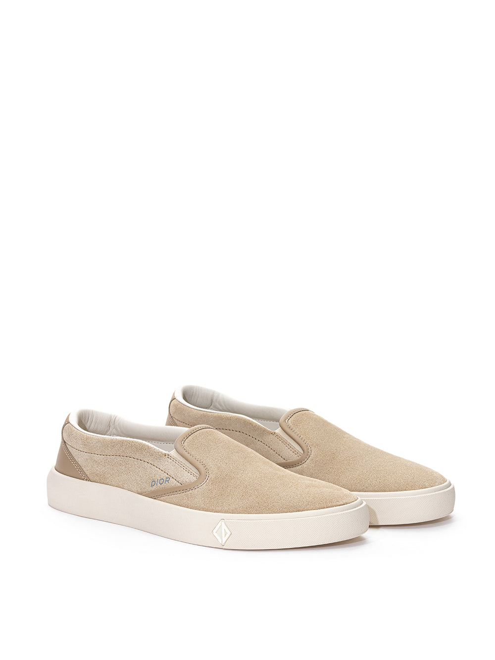 Beige Dior Suede Slip On