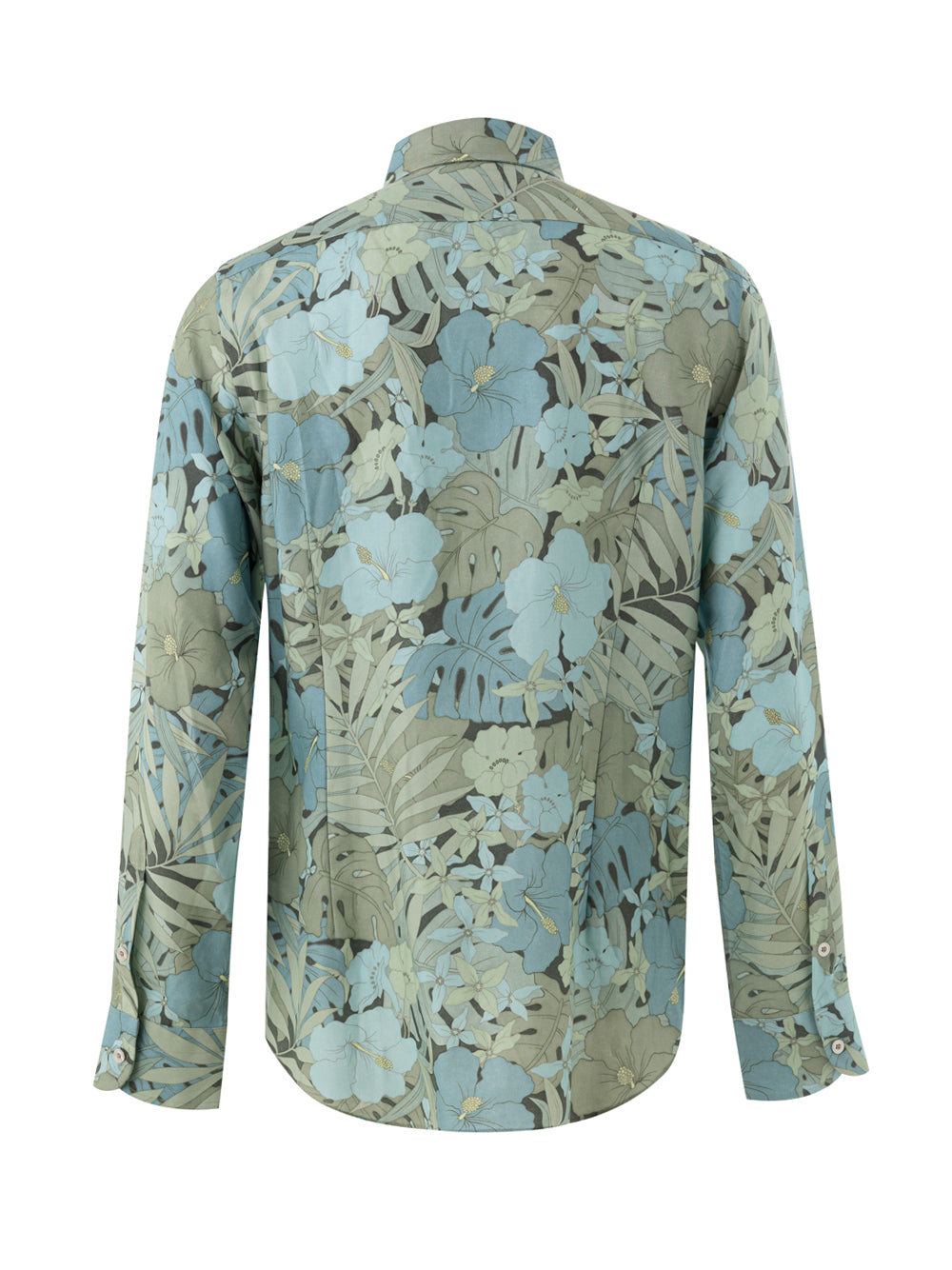 Tom Ford Floral Print Shirt in Light Blue