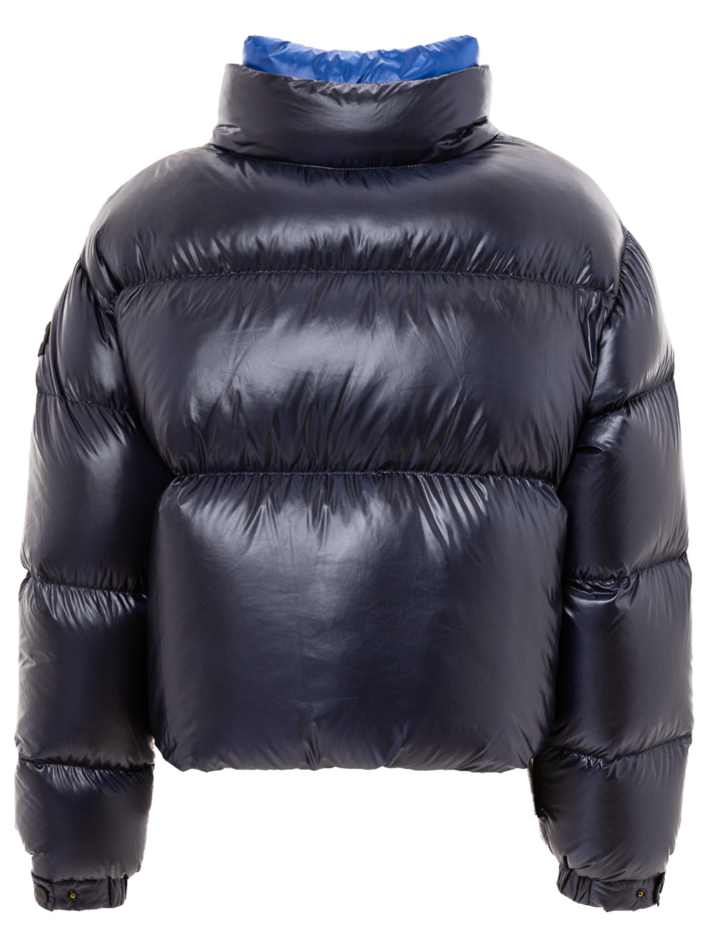 ADD Short Down Jacket with Contrasting Collar