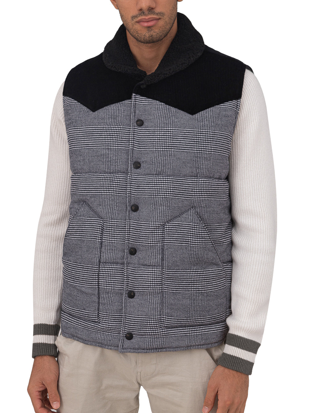 Prince of Wales Padded Jacket Gran Sasso