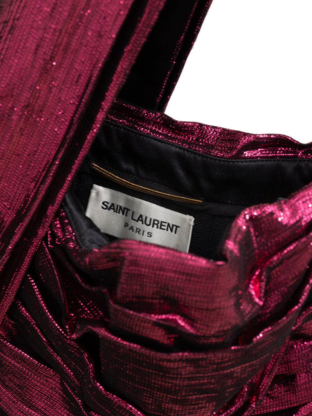 Disco Mini Dress in Fuchsia Saint Laurent
