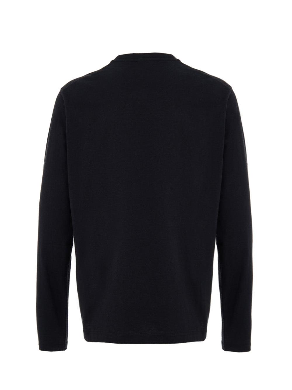 Black Long Sleeve T-Shirt with Jil Sander Embroidery Logo
