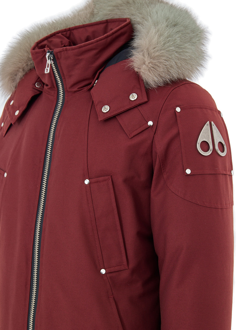 Moose Knuckles Men Bomber Dark Red