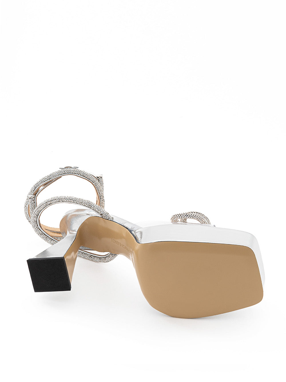Mach & Mach Women Platform Heeled Sandals Silver