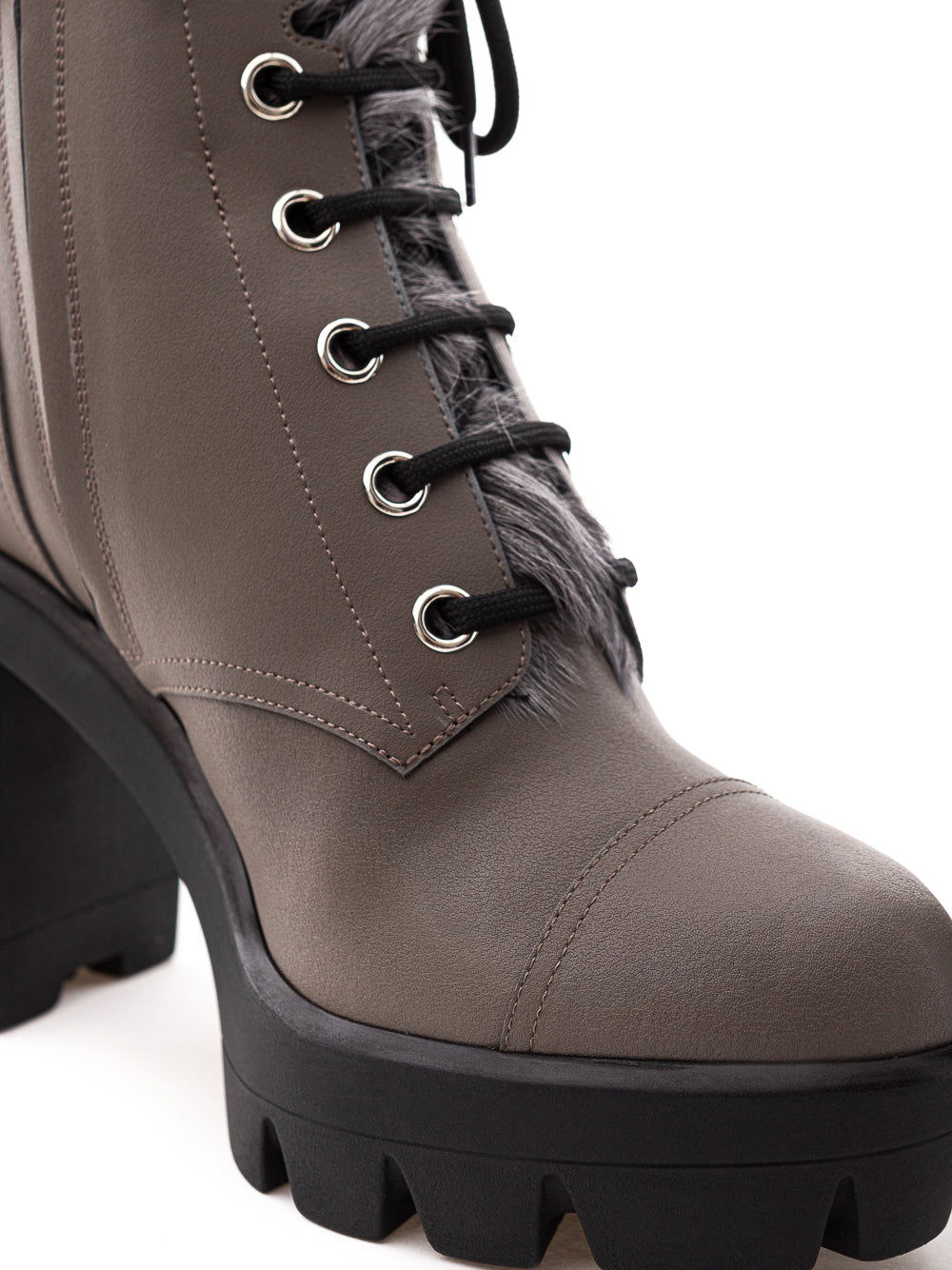 Combat Boot with Inner Fur Giuseppe Zanotti