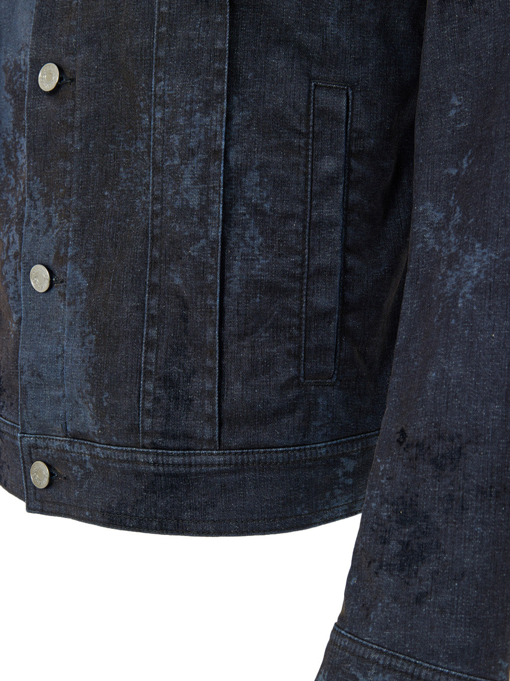 Dolce & Gabbana Dark Gray Coated-Effect Jacket